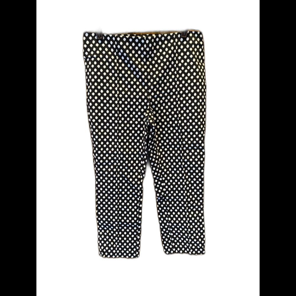 Jules‎ & Leopold  Womens Size Medium Casual Black & White Stretchy Cropped Pants